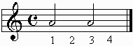 The half note.