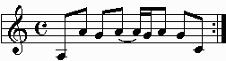 Crossroads main riff.