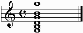G chord on the staff ment to be played as an open G chord.