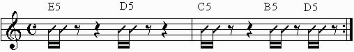 Chord chart for verse.