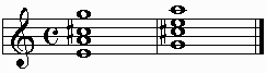 A7 inversions on the staff in standard notation