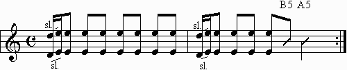 Lit - My own worst enemy 1st guitar part.  Octaves.
